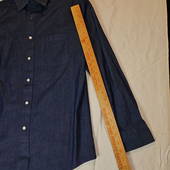 Croft & Barrow True Comfort Slim Fit Blue Shirt - Picture 8 of 9